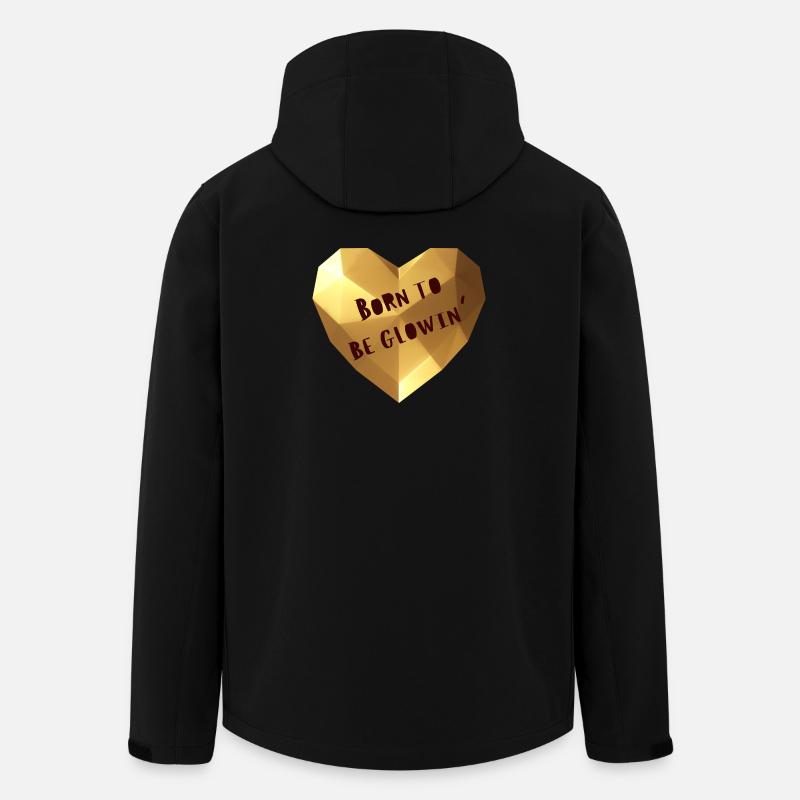 Born to be glowing - Men’s Recycled Softshell Jacket by Stanley/Stella - black