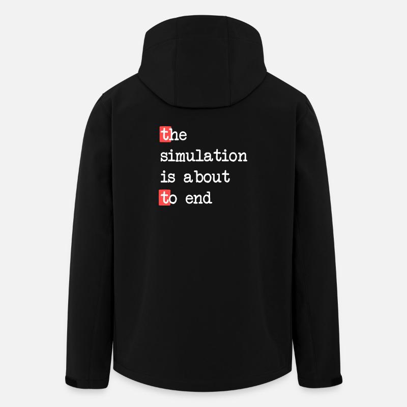 Das Ende der Simulation – Matrix trifft Realität - Recycelte Männer Softshell-Jacke von Stanley/Stella - Schwarz