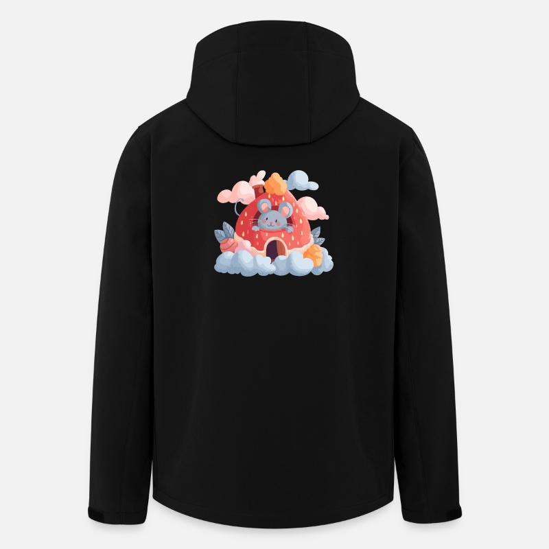 Erdbeerhaus Mauszauber - Recycelte Männer Softshell-Jacke von Stanley/Stella - Schwarz