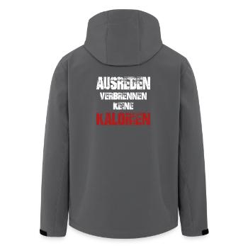 Jogging, Coureur Cadeau, Sport, Forme physique - Veste softshell homme en polyester recyclé Stanley/Stella - charbon - Dos - AI Model Male 185 light (185cm)