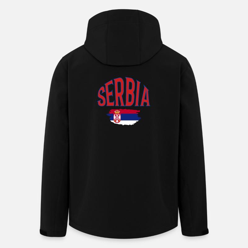 Serbia - Recycelte Männer Softshell-Jacke von Stanley/Stella - Schwarz