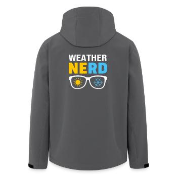 Sturm Meteorologie Meteorologe Tornado - Recycelte Männer Softshell-Jacke von Stanley/Stella - Anthrazit - Hinten - AI Model Male 185 light (185cm)