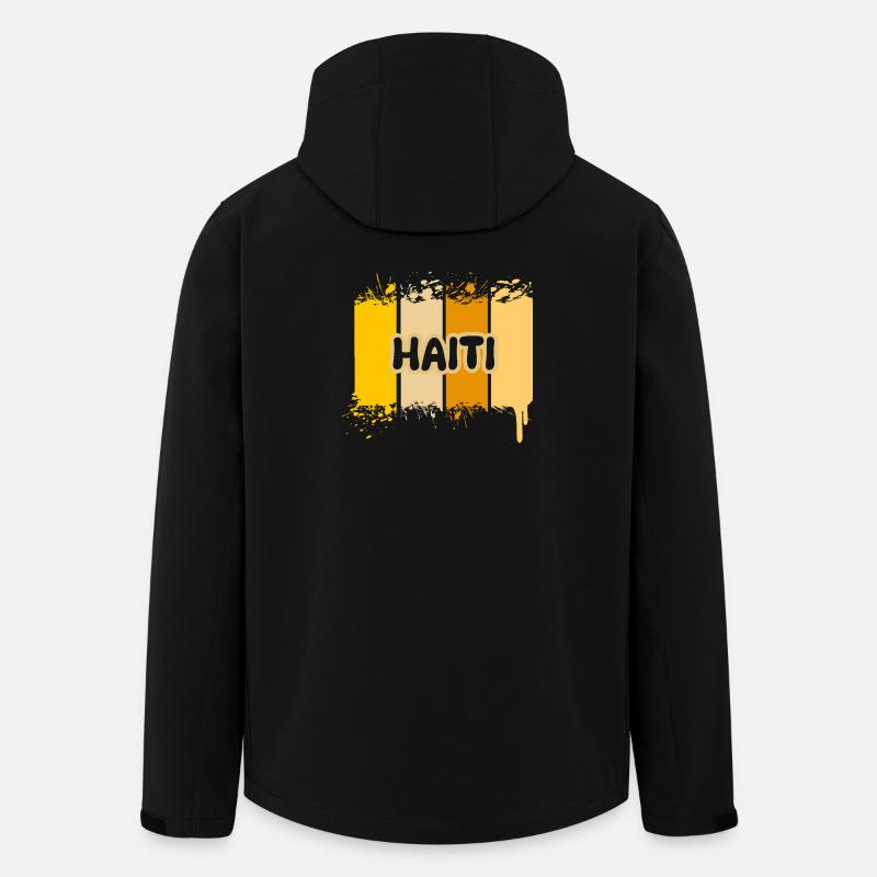 Haiti Haiti - Recycelte Männer Softshell-Jacke von Stanley/Stella - Schwarz