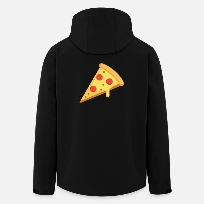 pizza slice - Men’s Recycled Softshell Jacket by Stanley/Stella - black