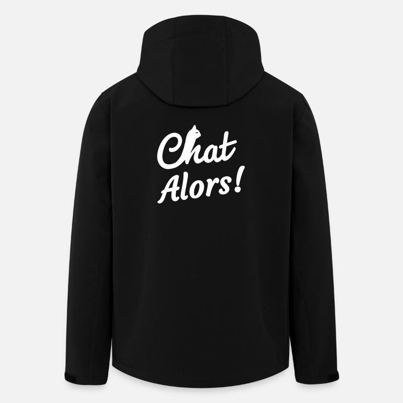 Chat Alors! - Veste softshell homme en polyester recyclé Stanley/Stella - noir