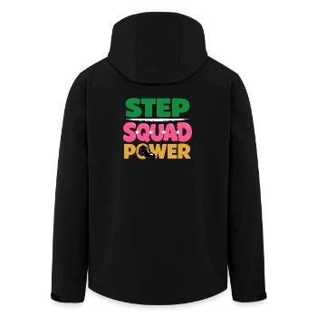 Irish Dance Step-dancing Celtic Fan - Men’s Recycled Softshell Jacket by Stanley/Stella - black - Back - AI Model Male 185 light (185cm)