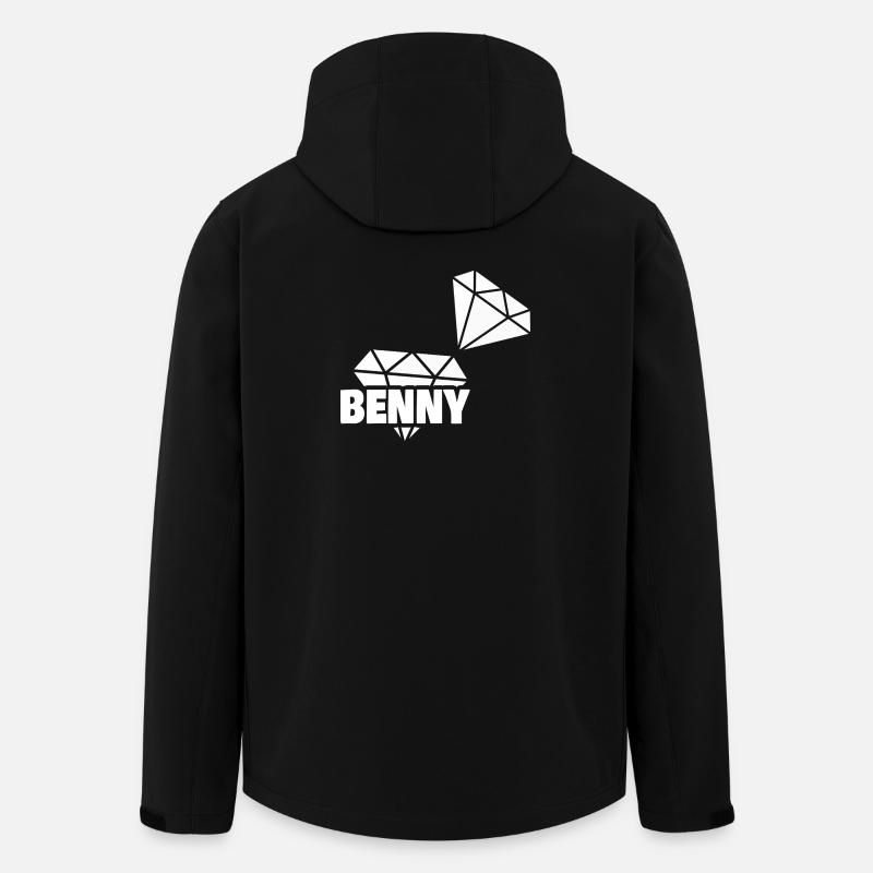 Benny - Recycelte Männer Softshell-Jacke von Stanley/Stella - Schwarz