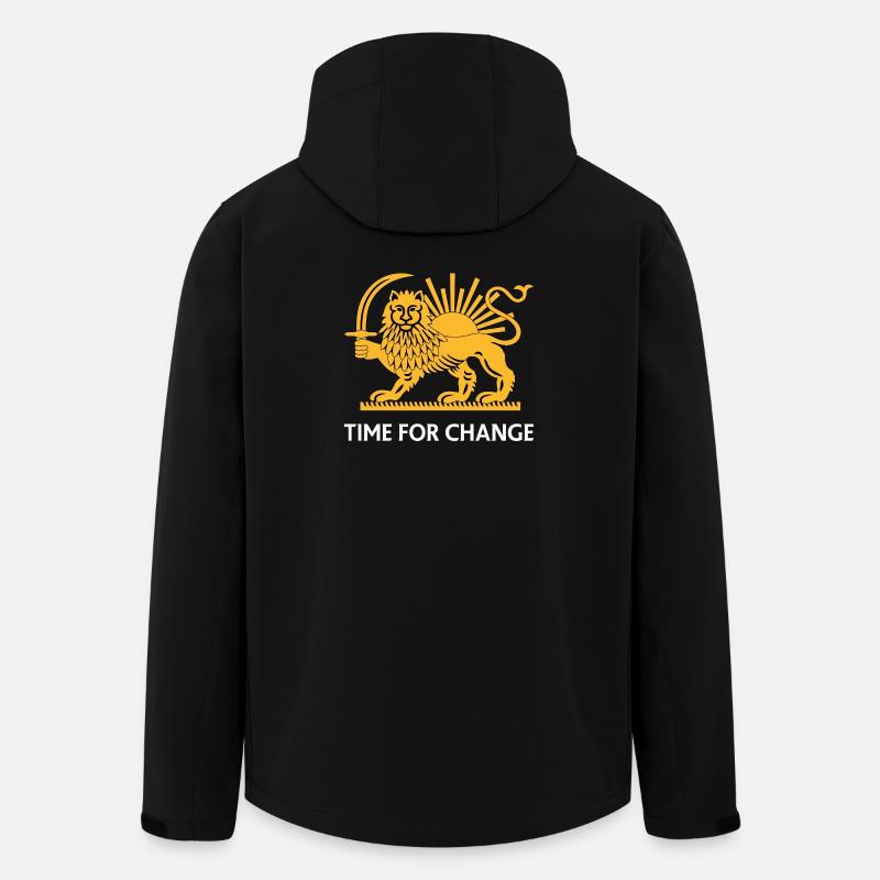 Löwe Sonnenverwandlung - Recycelte Männer Softshell-Jacke von Stanley/Stella - Schwarz