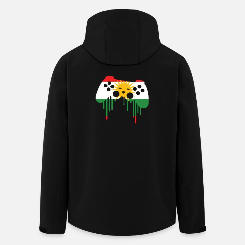 Kurdish gaming flag - Men’s Recycled Softshell Jacket by Stanley/Stella - black