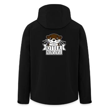Otter Nonsense Lustig Wortspiel Otter Liebe Spruch - Recycelte Männer Softshell-Jacke von Stanley/Stella - Schwarz - Hinten - AI Model Male 185 light (185cm)