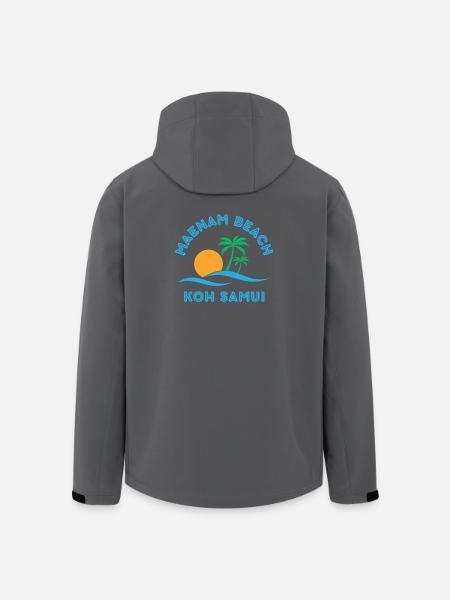 Mae Nam Beach Koh Samui - Men’s Recycled Softshell Jacket by Stanley/Stella - black