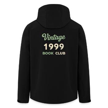 Vintage 1999 Book Club Retro Geburtsjahr Geschenk - Recycelte Männer Softshell-Jacke von Stanley/Stella - Schwarz - Hinten - AI Model Male 185 light (185cm)