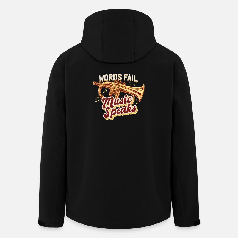 Musique du Bugle - Veste softshell homme en polyester recyclé Stanley/Stella - noir