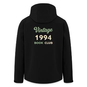 Vintage 1994 Book Club Retro Geburtsjahr Geschenk - Recycelte Männer Softshell-Jacke von Stanley/Stella - Schwarz - Hinten - AI Model Male 185 light (185cm)