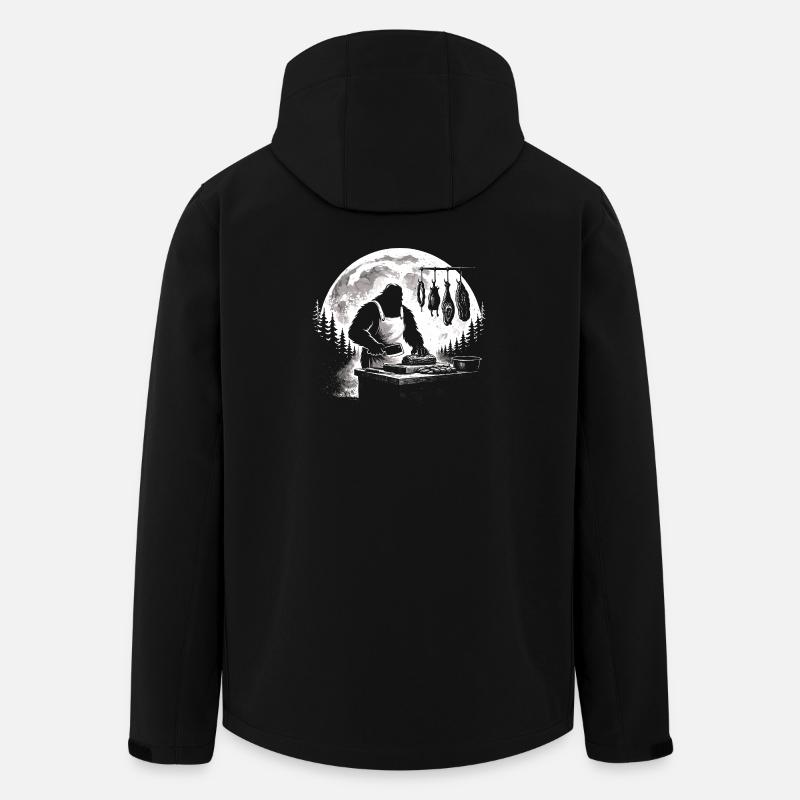 Bigfoot Metzger - Recycelte Männer Softshell-Jacke von Stanley/Stella - Schwarz