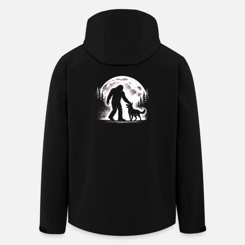 Bigfoot schæferhund - Stanley/Stella herre softshelljakke i genanvendt polyester - sort