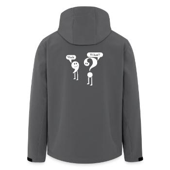 English Grammar Punctuation Teacher Student - Men’s Recycled Softshell Jacket by Stanley/Stella - anthracite - Back - AI Model Male 185 light (185cm)