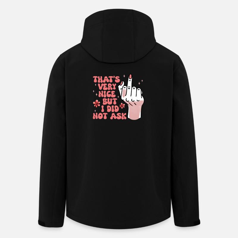 Sarcastic I Did Not Ask Feminist - Men’s Recycled Softshell Jacket by Stanley/Stella - black