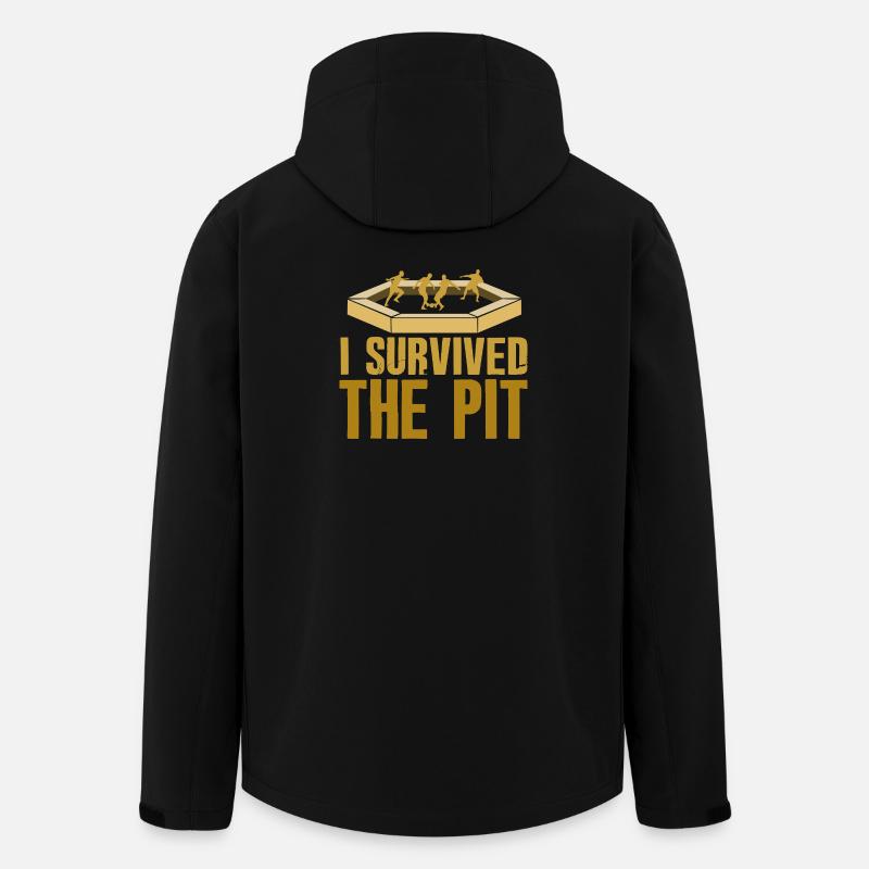 I Survived The Pit - Men’s Recycled Softshell Jacket by Stanley/Stella - black