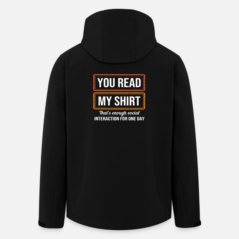 Anxiety Anxious Scaredy Introvert - Men’s Recycled Softshell Jacket by Stanley/Stella - black