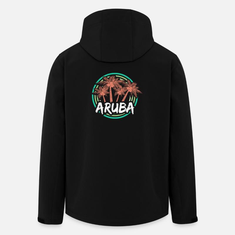 Gift for Aruba - Men’s Recycled Softshell Jacket by Stanley/Stella - black