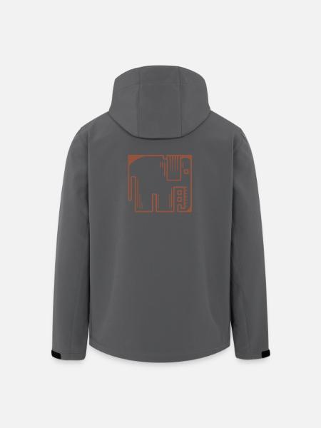 Elephant - Men’s Recycled Softshell Jacket by Stanley/Stella - black