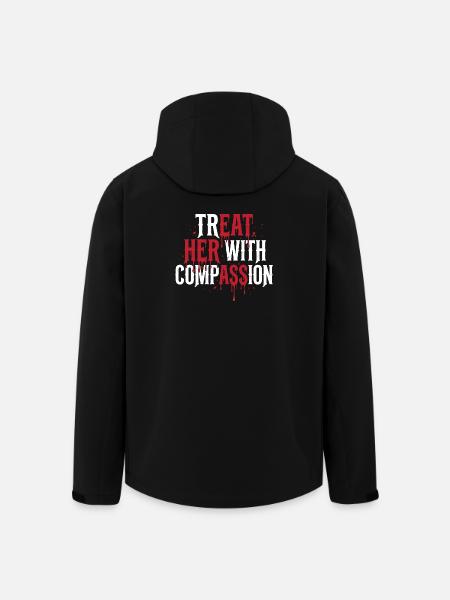 Treat Her With Compassion - Men’s Recycled Softshell Jacket by Stanley/Stella - black
