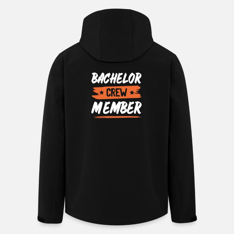 Bachelor Crew - Recycelte Männer Softshell-Jacke von Stanley/Stella - Schwarz