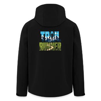 Trailrunner - Recycelte Männer Softshell-Jacke von Stanley/Stella - Schwarz - Hinten - AI Model Male 185 light (185cm)