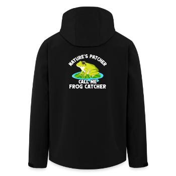 Frog Catcher Patcher Frog - Recycelte Männer Softshell-Jacke von Stanley/Stella - Schwarz - Hinten - AI Model Male 185 light (185cm)