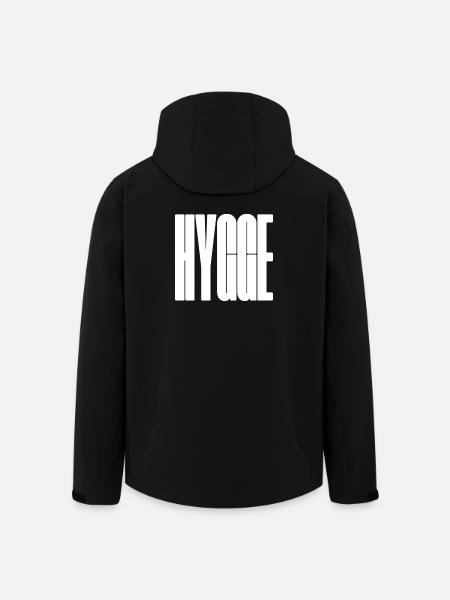 T-shirt graphique Hygge Bold Wordmark - Veste softshell homme en polyester recyclé Stanley/Stella - noir