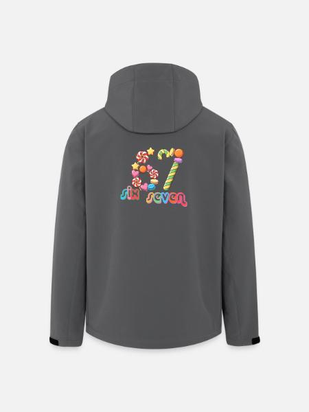 67 meme Candy Carousel Whimsy - Men’s Recycled Softshell Jacket by Stanley/Stella - black