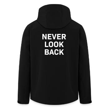 Never Look Back white - Veste softshell homme en polyester recyclé Stanley/Stella - noir - Dos - AI Model Male 185 light (185cm)