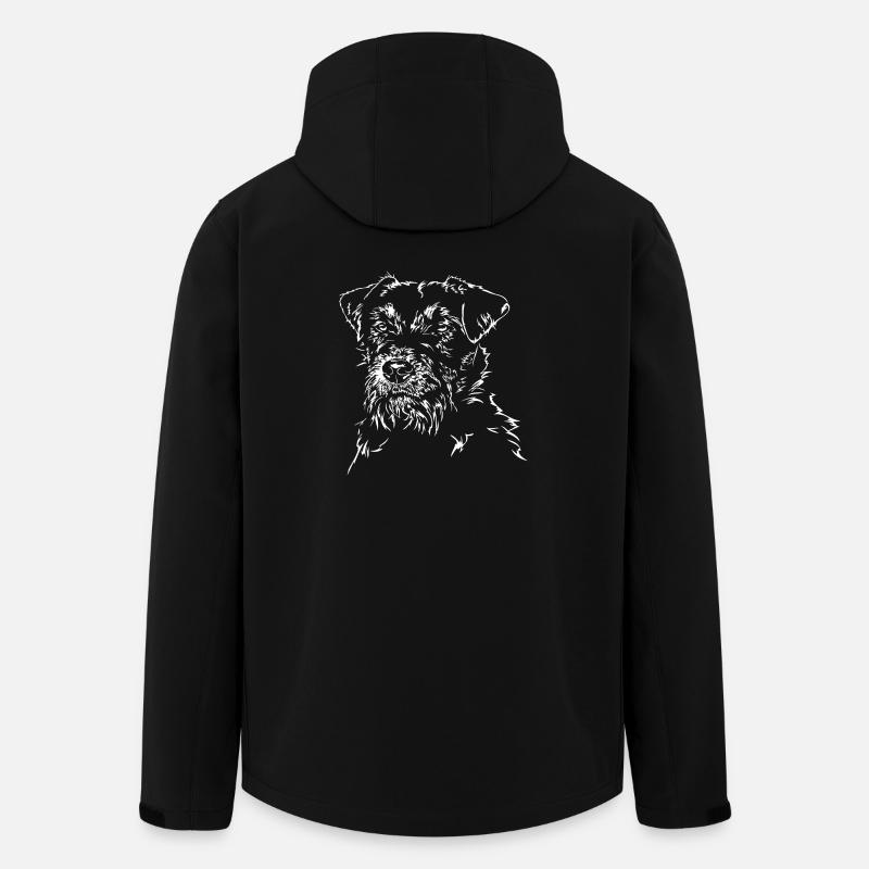 DEUTSCHER JAGDTERRIER Rauhaar Jagdhund Wilsigns - Recycelte Männer Softshell-Jacke von Stanley/Stella - Schwarz