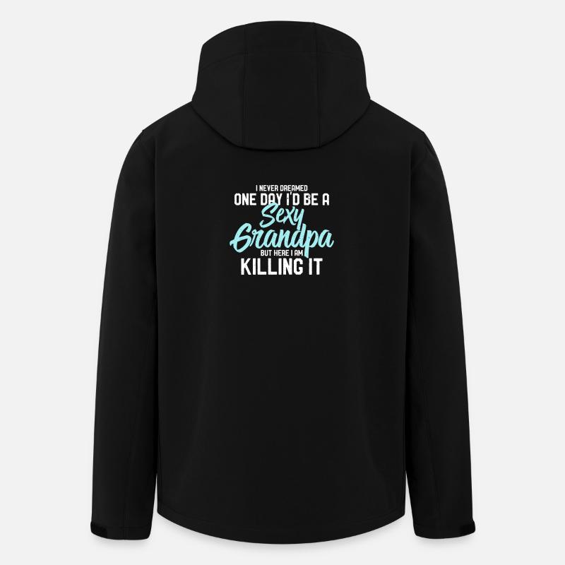 Grand-père grand-père - Veste softshell homme en polyester recyclé Stanley/Stella - noir