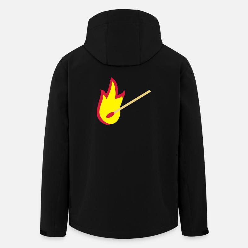 fire - Men’s Recycled Softshell Jacket by Stanley/Stella - black