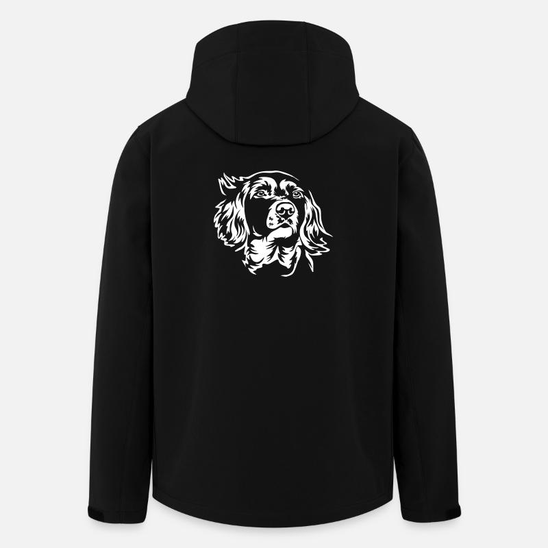 Münsterländer Kopf "Black Edition" - Recycelte Männer Softshell-Jacke von Stanley/Stella - Schwarz