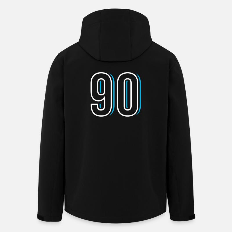 Nummer 90 - Neunzig - Recycelte Männer Softshell-Jacke von Stanley/Stella - Schwarz