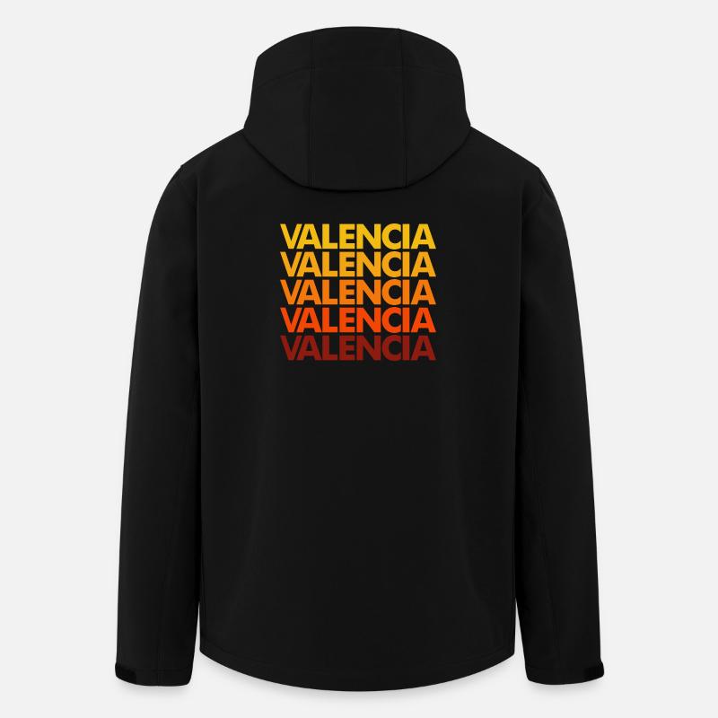 Valencia Gradient Font Stack - Men’s Recycled Softshell Jacket by Stanley/Stella - black
