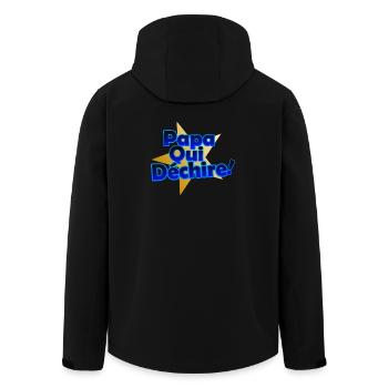 Papa Qui Déchire en Éclats - Veste softshell homme en polyester recyclé Stanley/Stella - noir - Dos - AI Model Male 185 light (185cm)