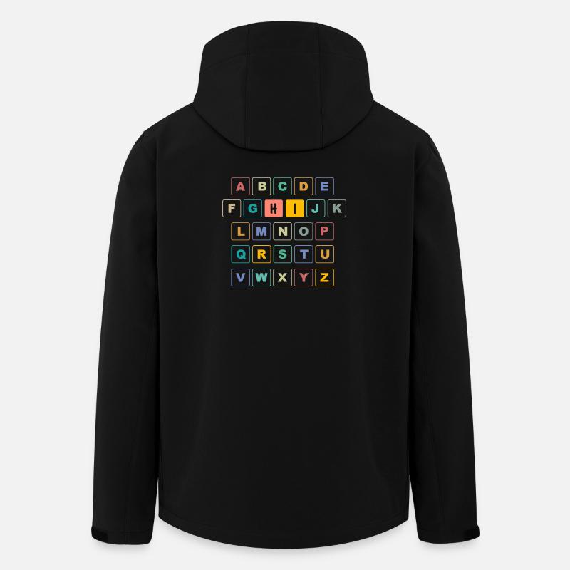 ABC Button HI - Maternelle Préscolaire - Veste softshell homme en polyester recyclé Stanley/Stella - noir