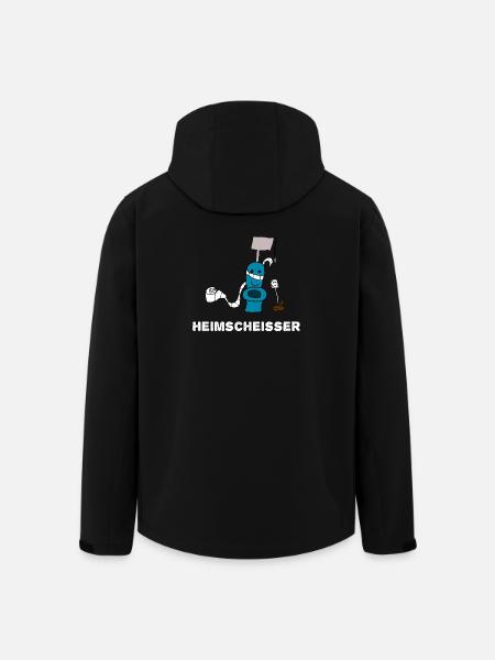Heimscheisser WC Klo - Recycelte Männer Softshell-Jacke von Stanley/Stella - Schwarz