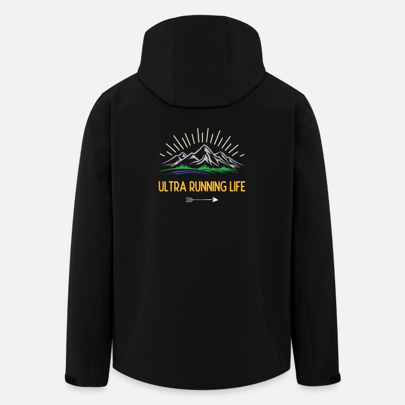 Ultra-Laufleben - Recycelte Männer Softshell-Jacke von Stanley/Stella - Schwarz