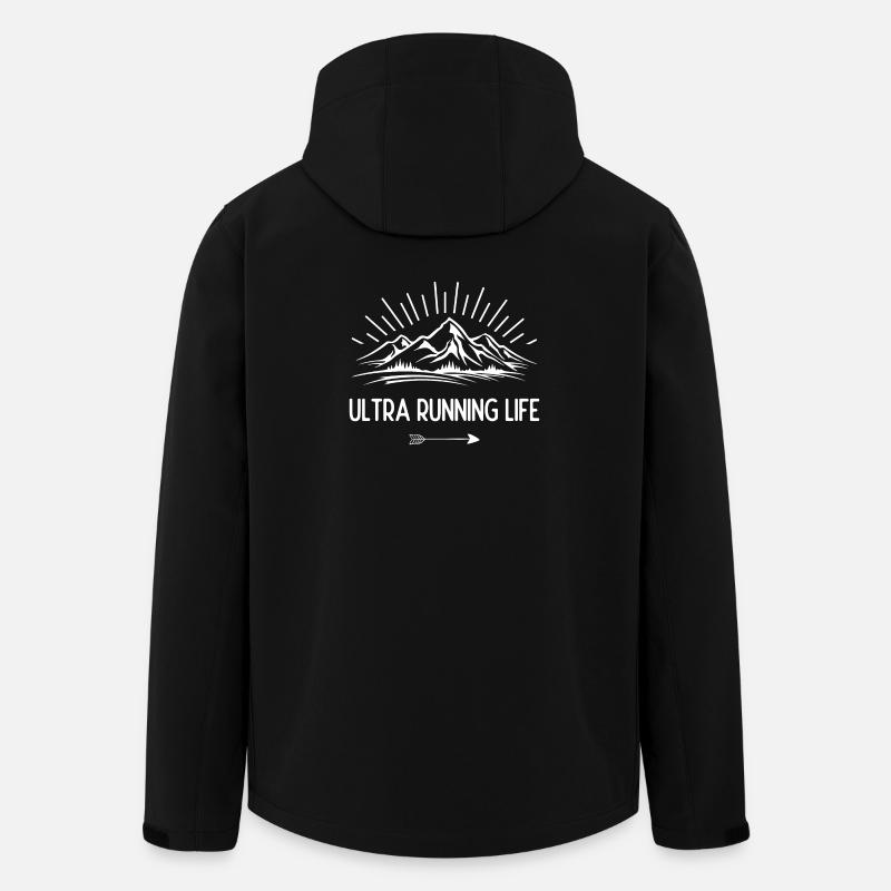 Durée de vie ultra running - Veste softshell homme en polyester recyclé Stanley/Stella - noir