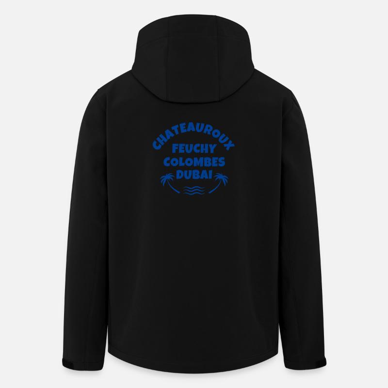 Feuchy, Erdöl, Châteauroux - Recycelte Männer Softshell-Jacke von Stanley/Stella - Schwarz