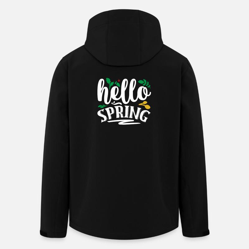 Bonjour le printemps - Veste softshell homme en polyester recyclé Stanley/Stella - noir