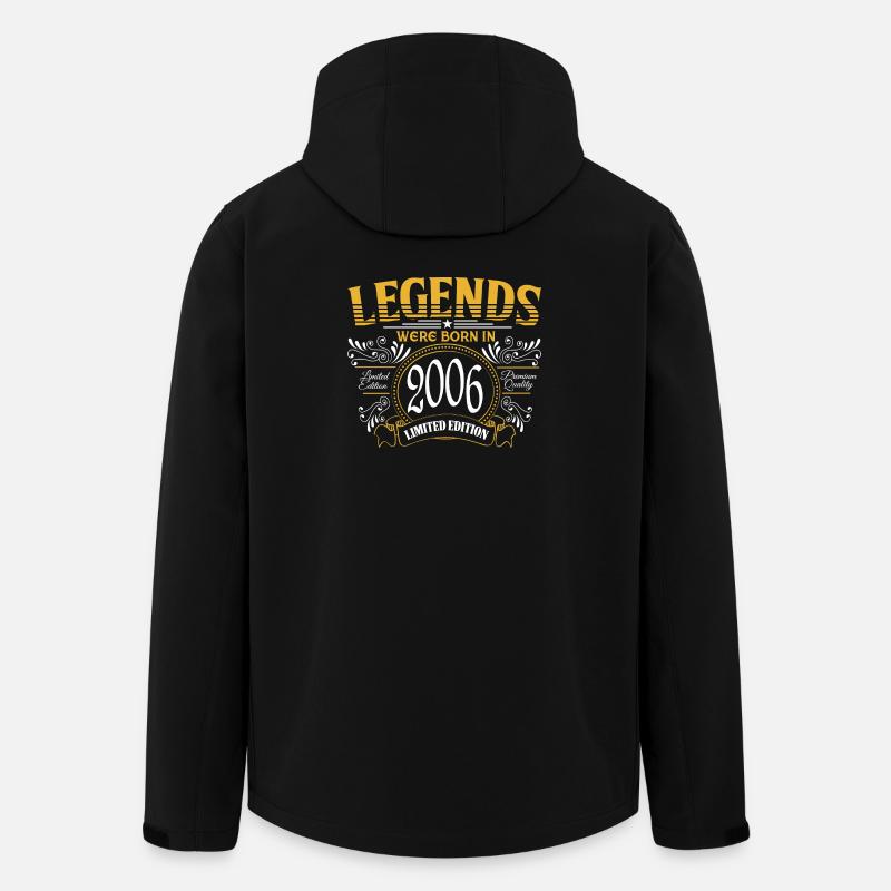 Legends were born in 2006 - Men’s Recycled Softshell Jacket by Stanley/Stella - black