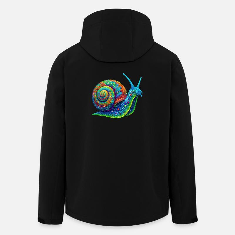 Schnecke - Recycelte Männer Softshell-Jacke von Stanley/Stella - Schwarz