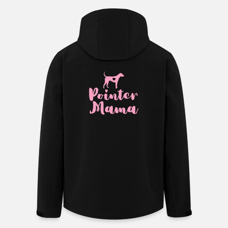 Allemand Pointer Maman Pointer Mama - Veste softshell homme en polyester recyclé Stanley/Stella - noir