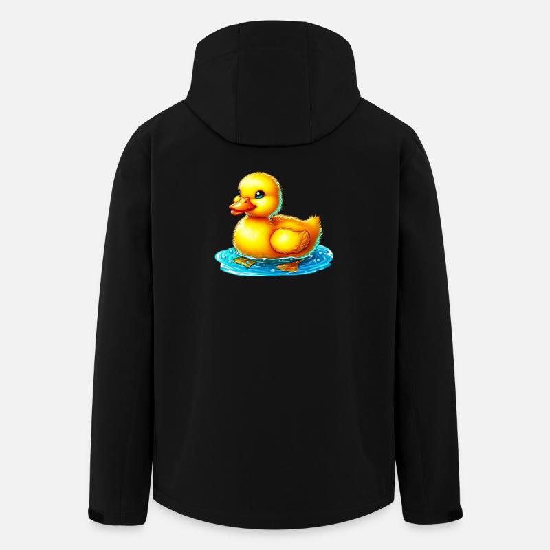 Duckling Duck Duck Duck - Men’s Recycled Softshell Jacket by Stanley/Stella - black